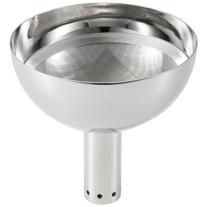 Valu Funnel With Strainer, Stainless Steel