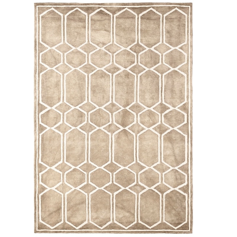 Tie Dye Wool Rug 300x400 cm, Beige