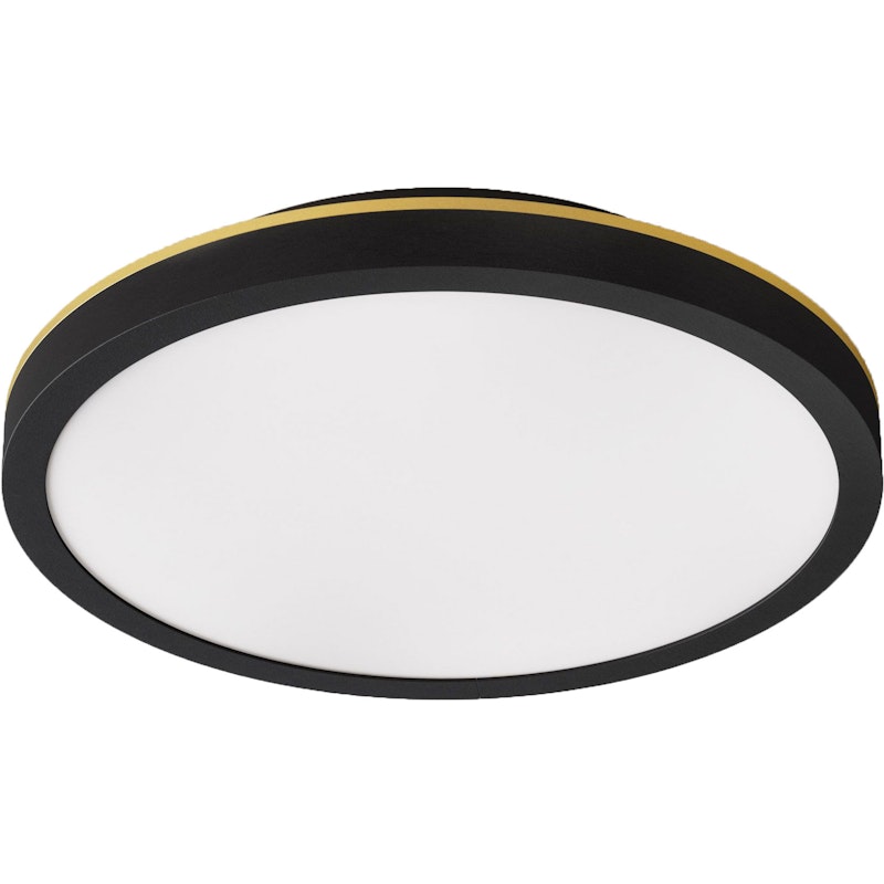 Plafon 20 Wall/Ceiling Lamp, Black / Brass