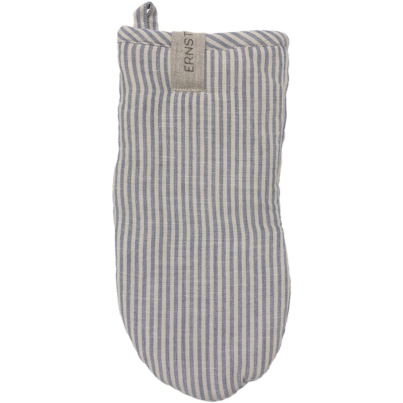 Oven Glove Stripes, Blue/Beige