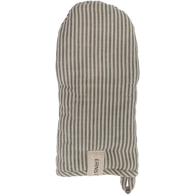 Oven Glove Stripes, Green / Beige