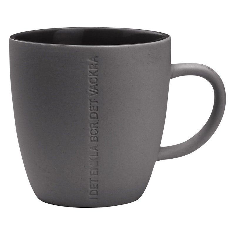 Quote Mug "I Det Enkla" Dark Grey