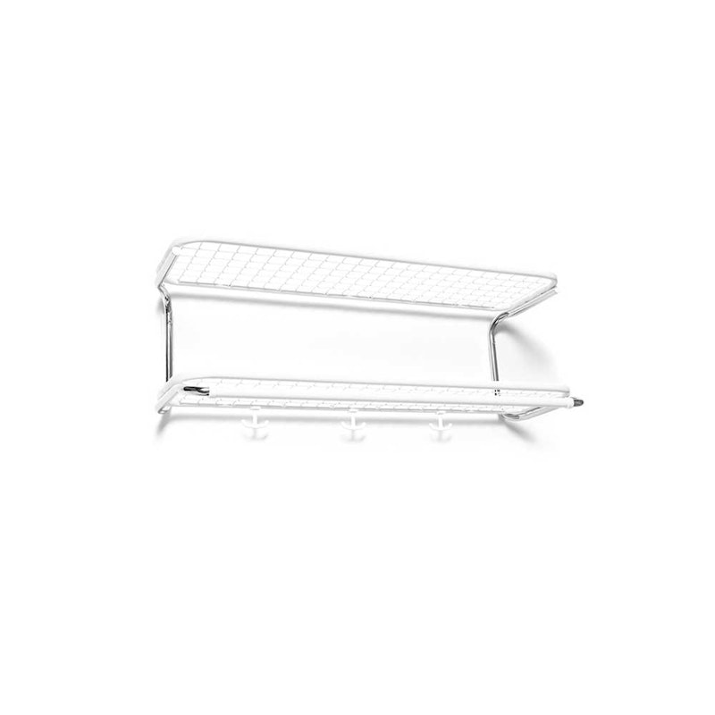 Classic 650 Hat Rack 70 cm, White/Chrome