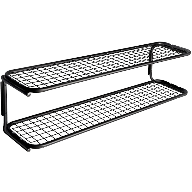 Classic 651S Shoe Rack Double Black / Black, 80 cm