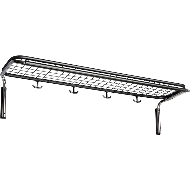 Classic 651 Hat Rack Simple Black / Chrome, 90 cm