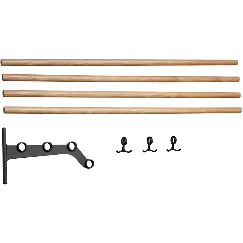 Nostalgi 291 Extension Part For Hat Rack, Black / Ash