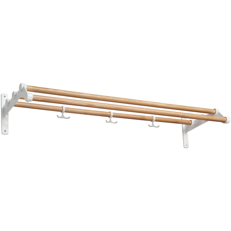 Nostalgi 291 Hat Rack 100 cm, White / Ash