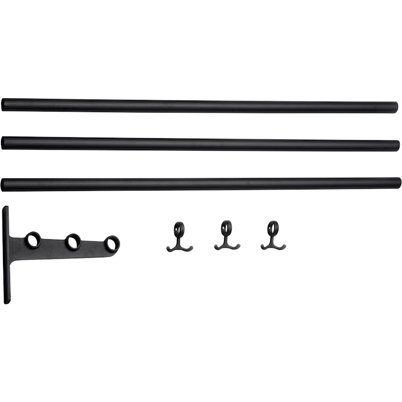 Nostalgi Extension Part For Hat Rack / Shoe Rack, Black / Black