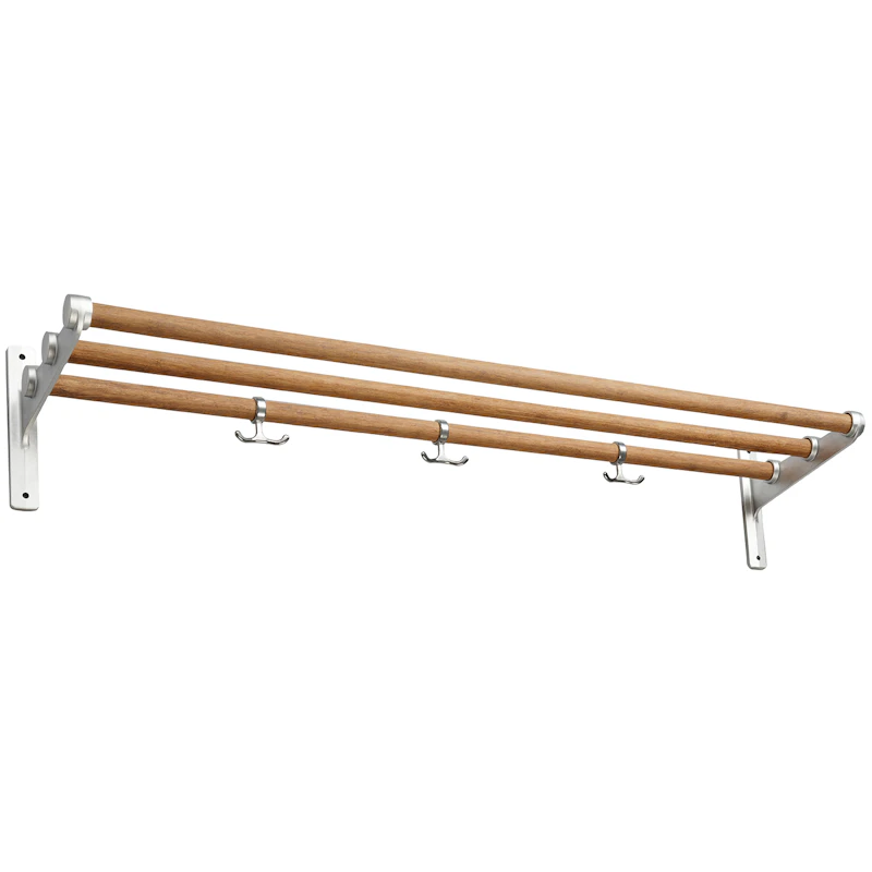 Nostalgi Hat Rack 100 cm, Aluminium / Bamboo