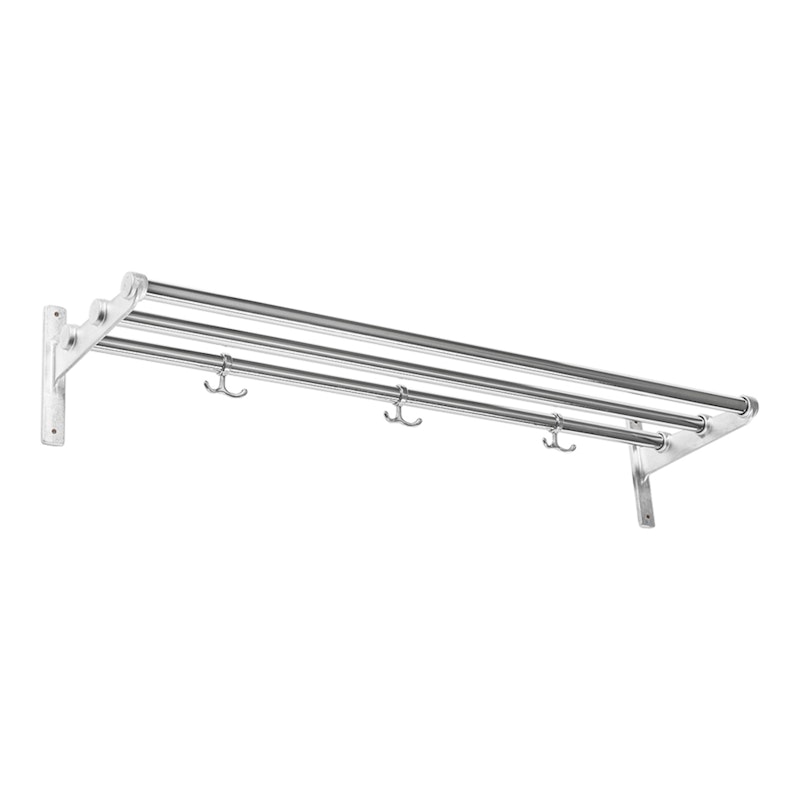 Nostalgi Hat Rack / Shoe Rack 100 cm, Aluminium / Chrome