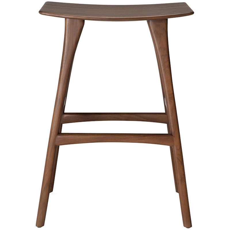 Osso Bar Stool 78 cm, Dark Stained Teak