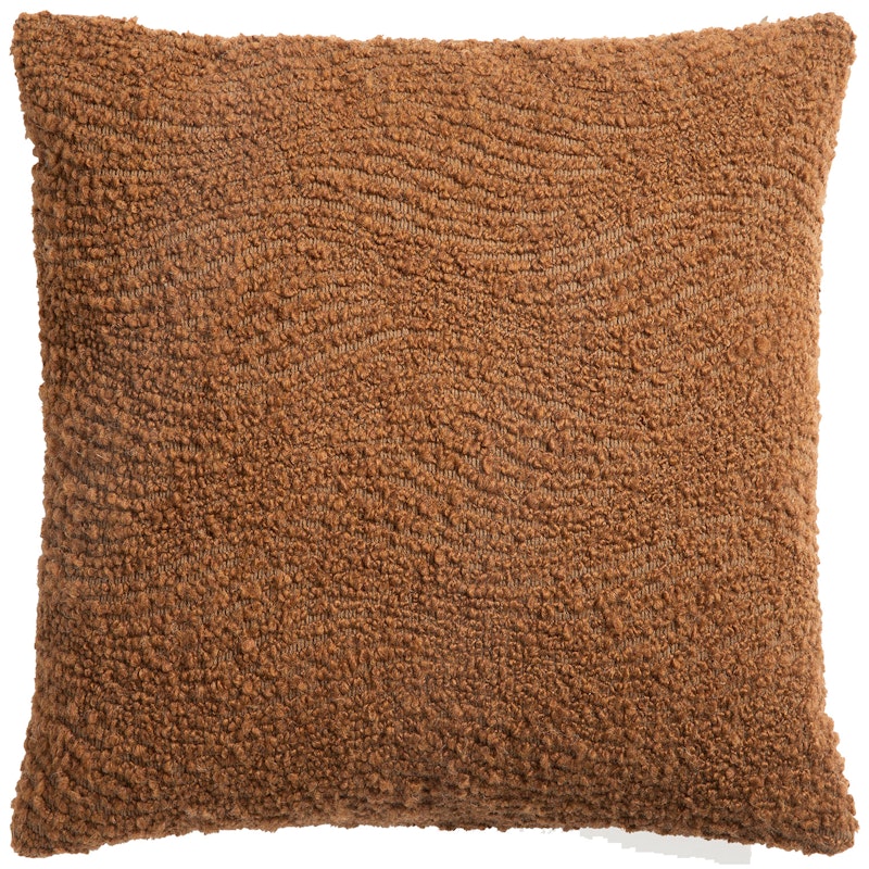 Wave Cushion 50x50 cm, Cinnamon