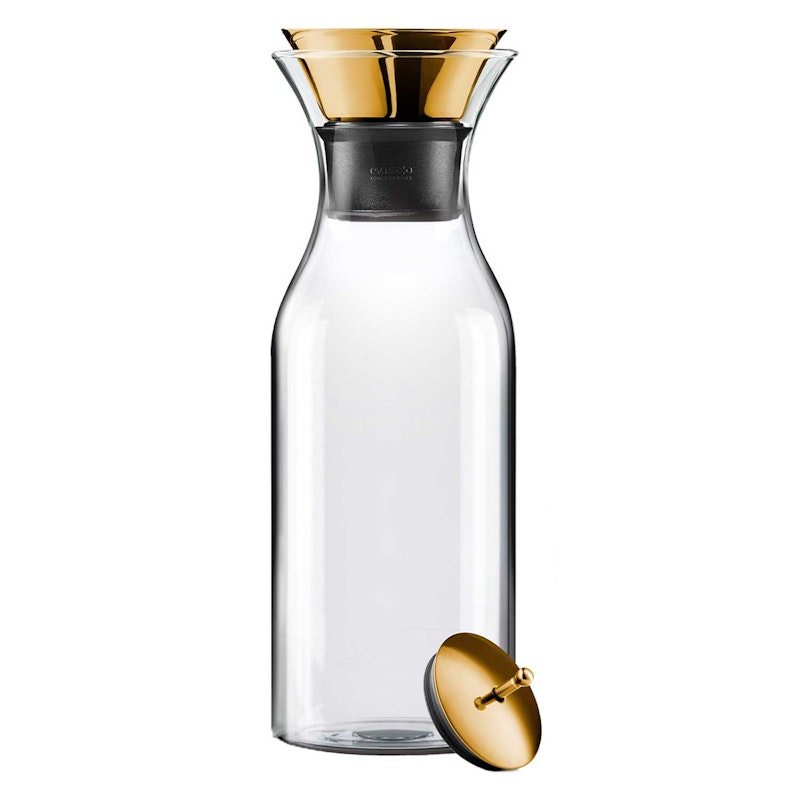 Fridge Carafe With Lid, Brass