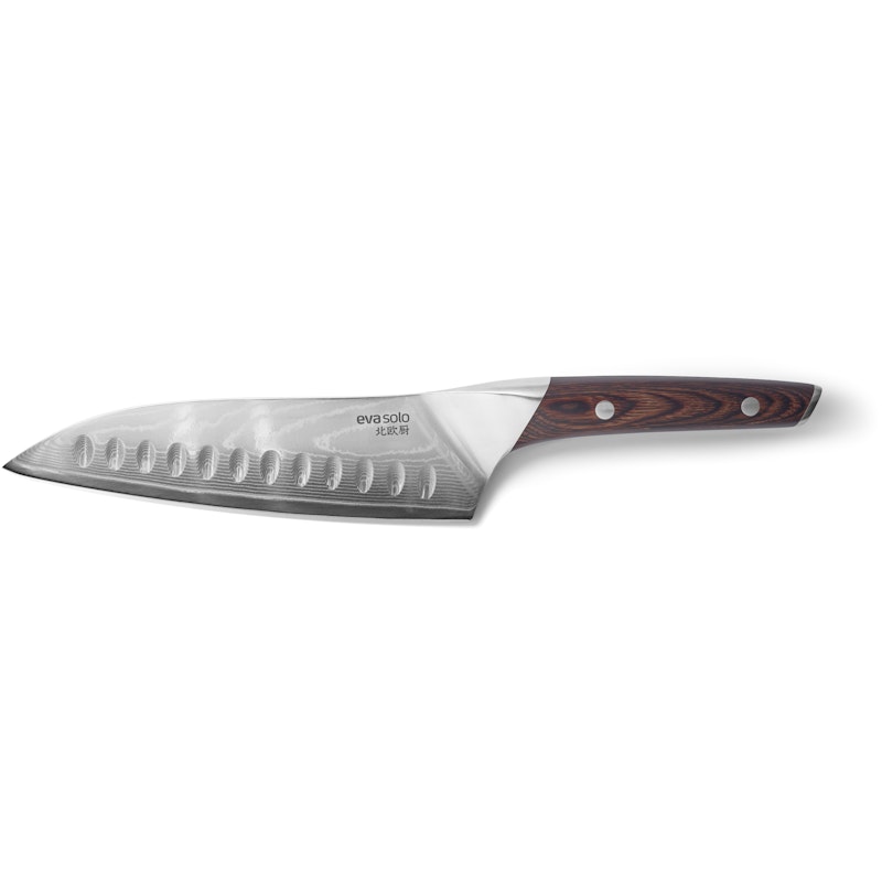 Nordic Kitchen Santoku Knife 18 cm, Pakka Wood