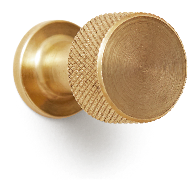 Angle Hook / Knob Ø2 cm, Brass