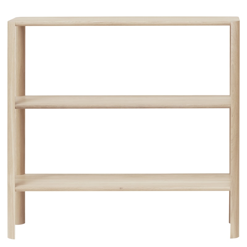 Leaf Shelf 1x3, White Oiled Oak