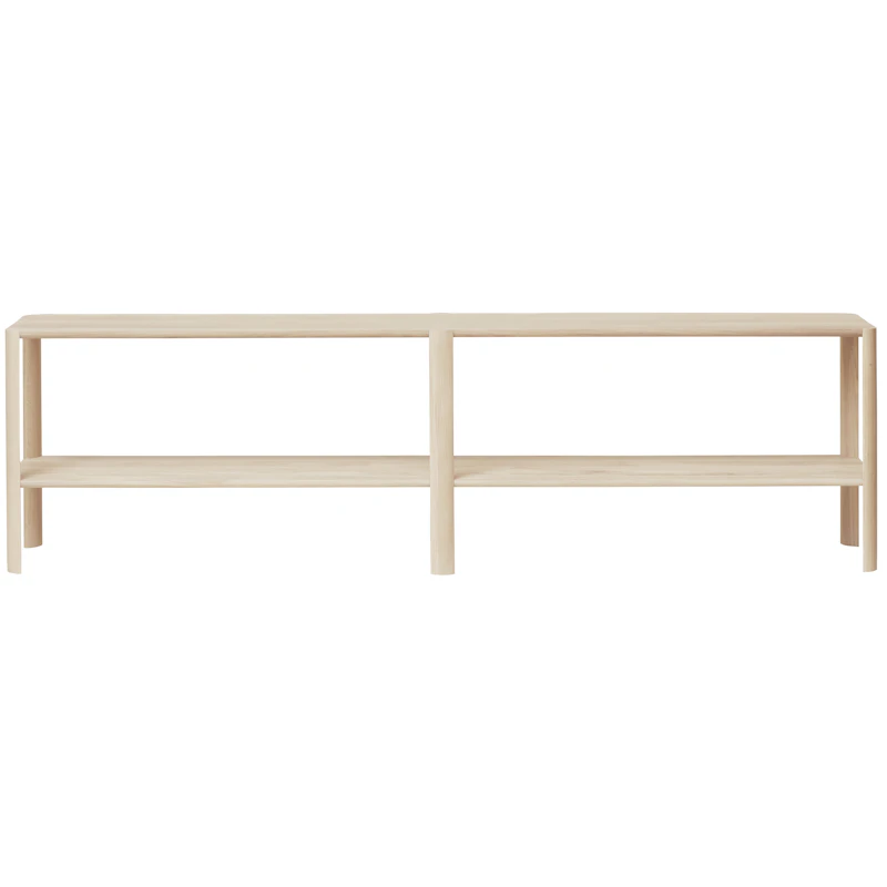 Leaf Shelf 2x2, White Oiled Oak