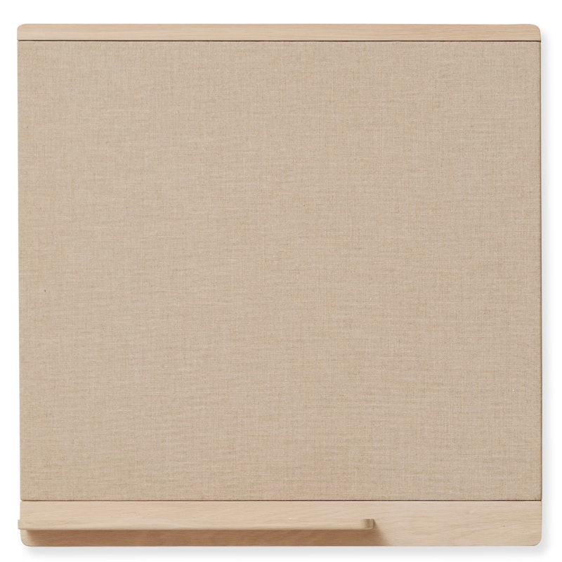 Rim Pin Board 75x75 cm, White Oiled Oak