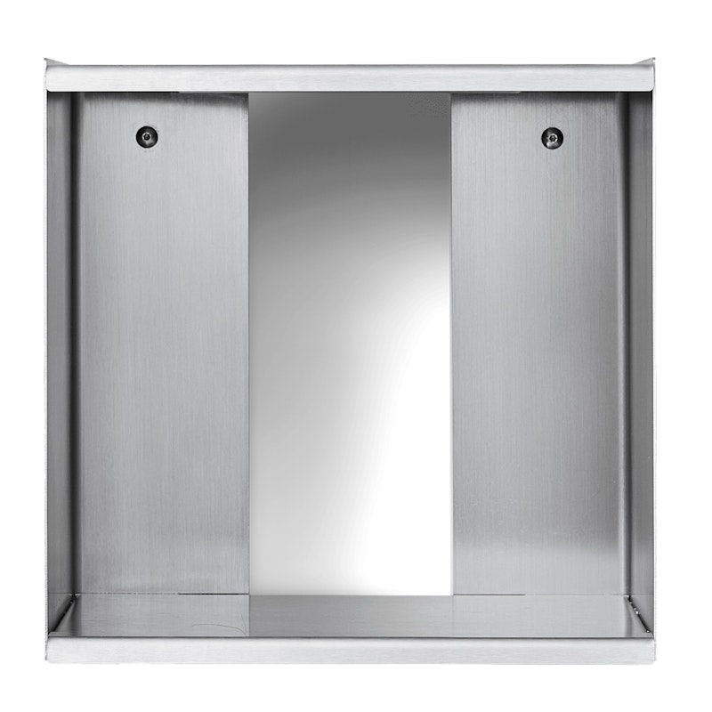 Taper Wall Shelf 34x35 cm, Stainless Steel