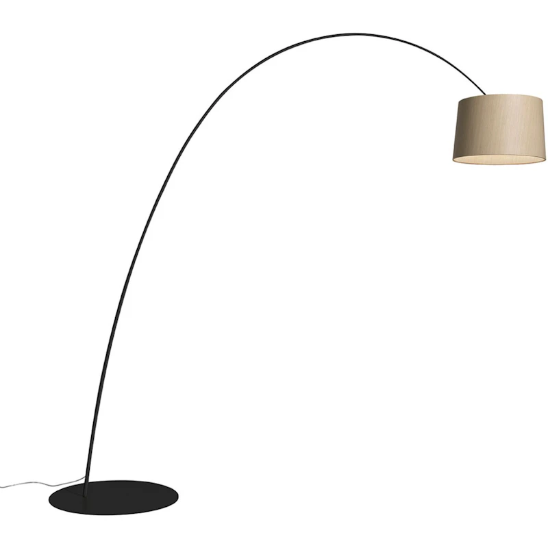 Twiggy Elle Wood Floor Lamp, Black & Oak