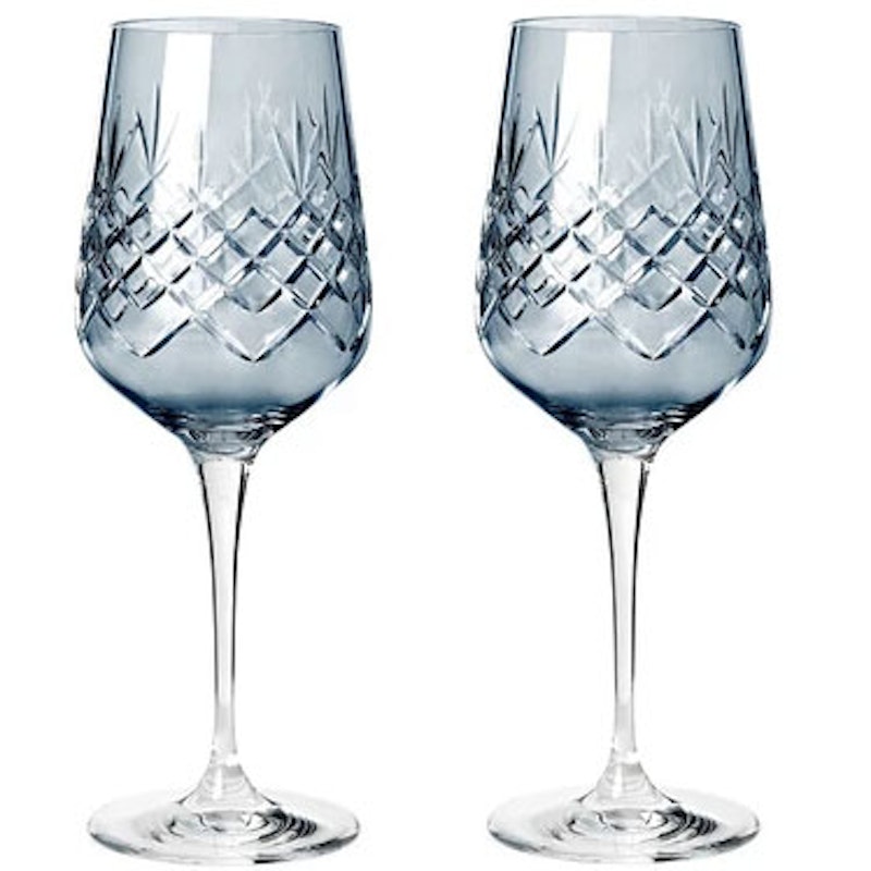 Crispy Madame White Wine Glass 35 cl 2-pack, Sapphire