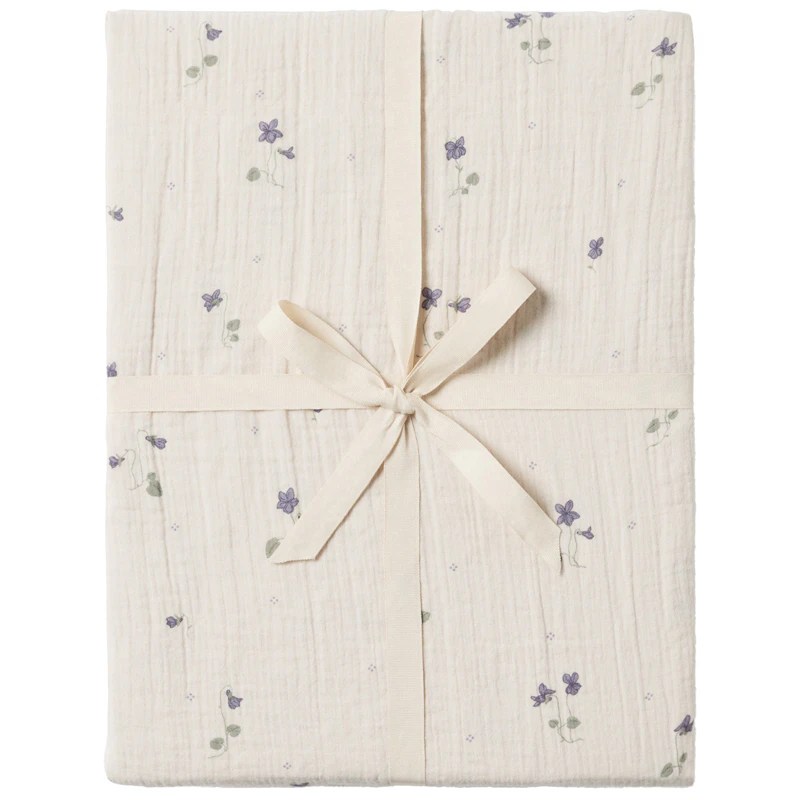 Viola Fitted Sheet Muslin, 160x200 cm