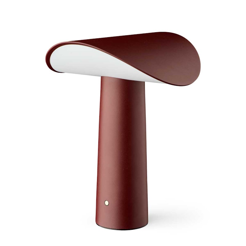 Lium Table Lamp Portable, Burgundy