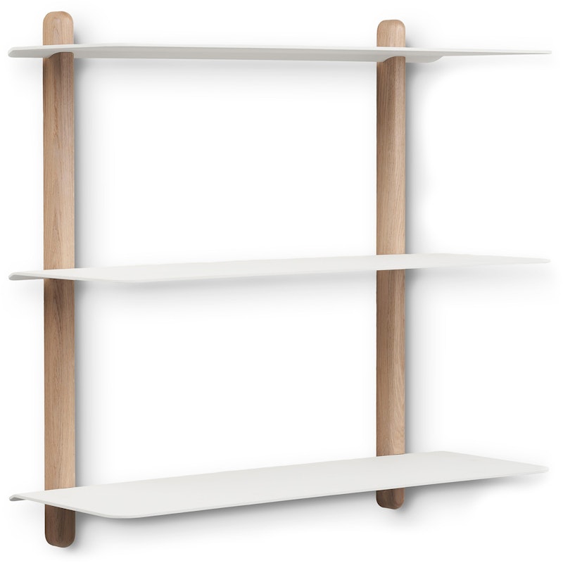 Nivo large A Wall Shelf / White / Filter Oak