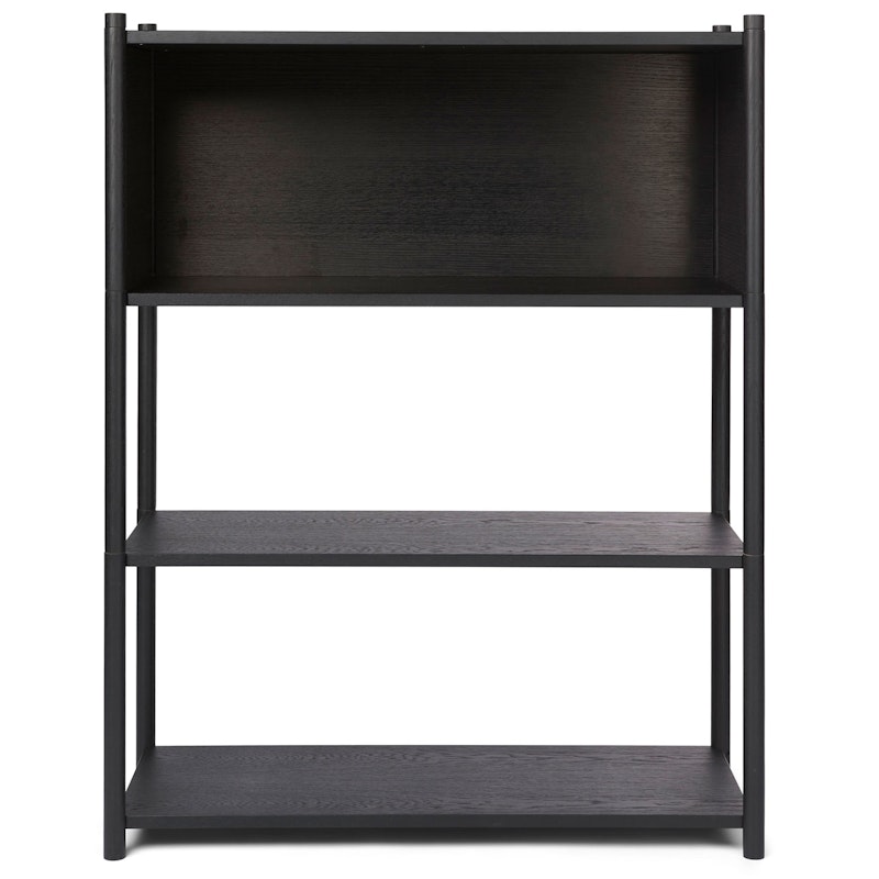 Sceene Bookcase B, Black Oak