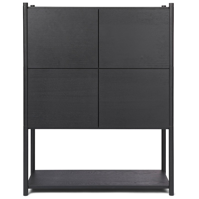 Sceene Bookcase E, Black Oak