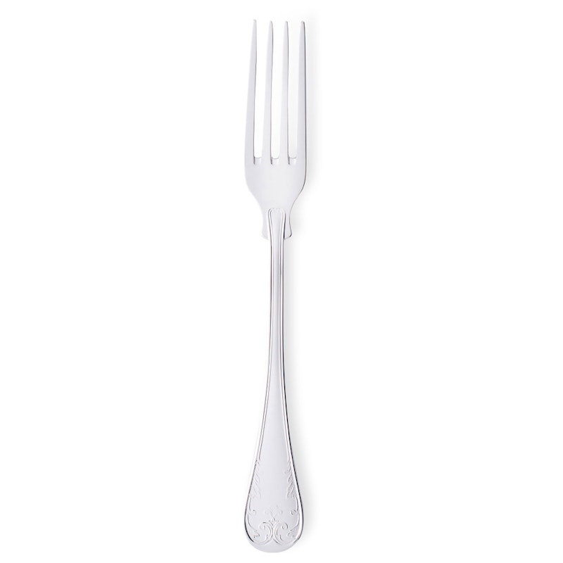 Gammal Fransk Dessert Fork, 18,6 cm