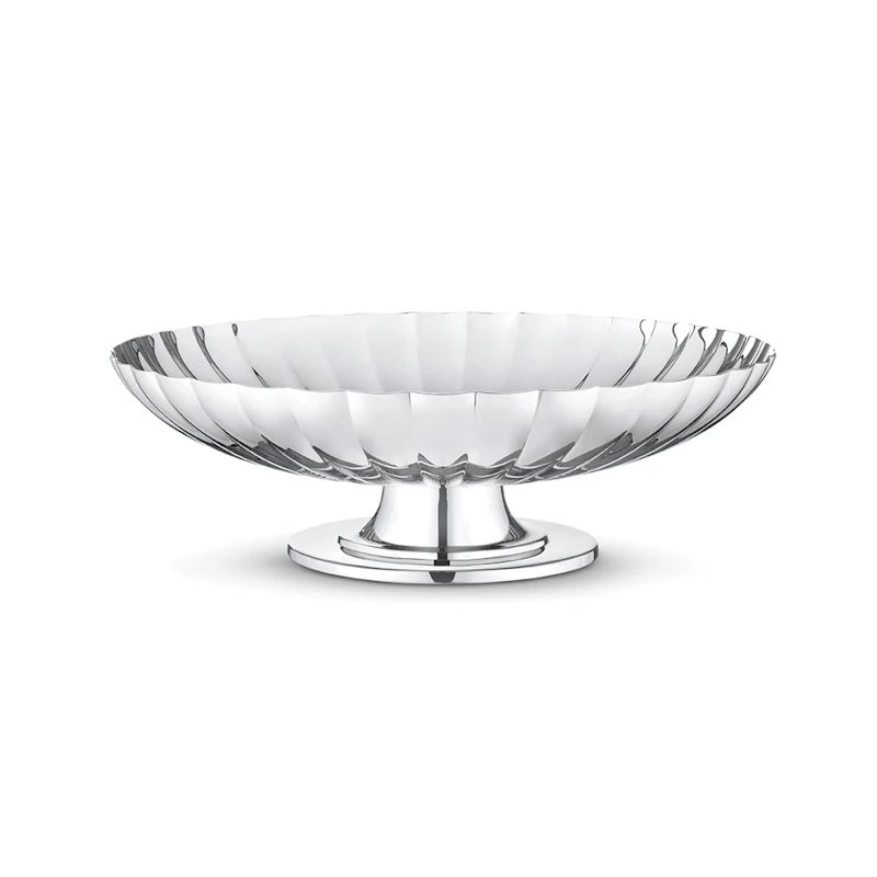 Bernadotte Bowl On Foot, Stainless steel