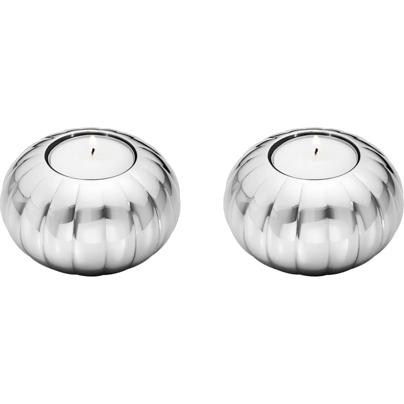 Bernadotte Tealight Holder Stainless Steel 2-pack