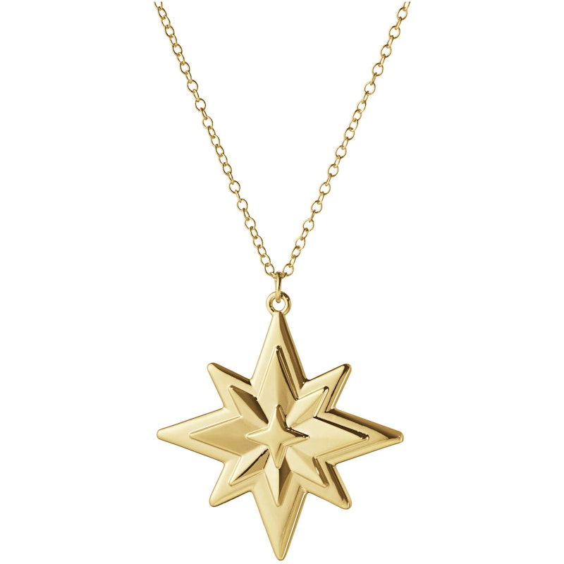 Star Christmas Decoration, Gold Plated