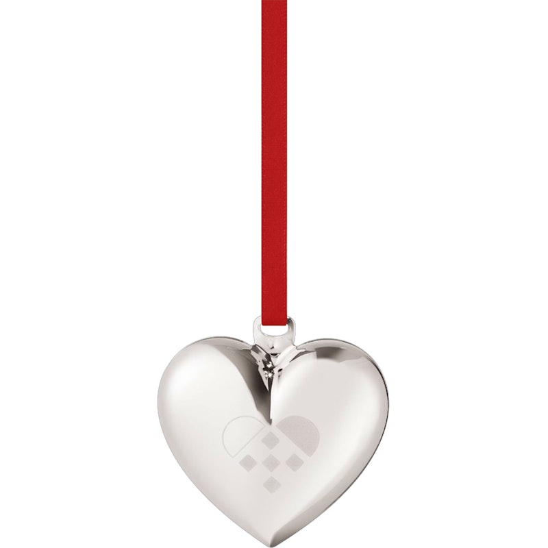 2025 Christmas Heart, Palladium Plated