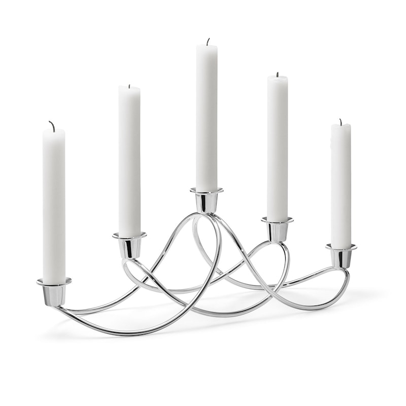 Harmony Candle Holder, Silver