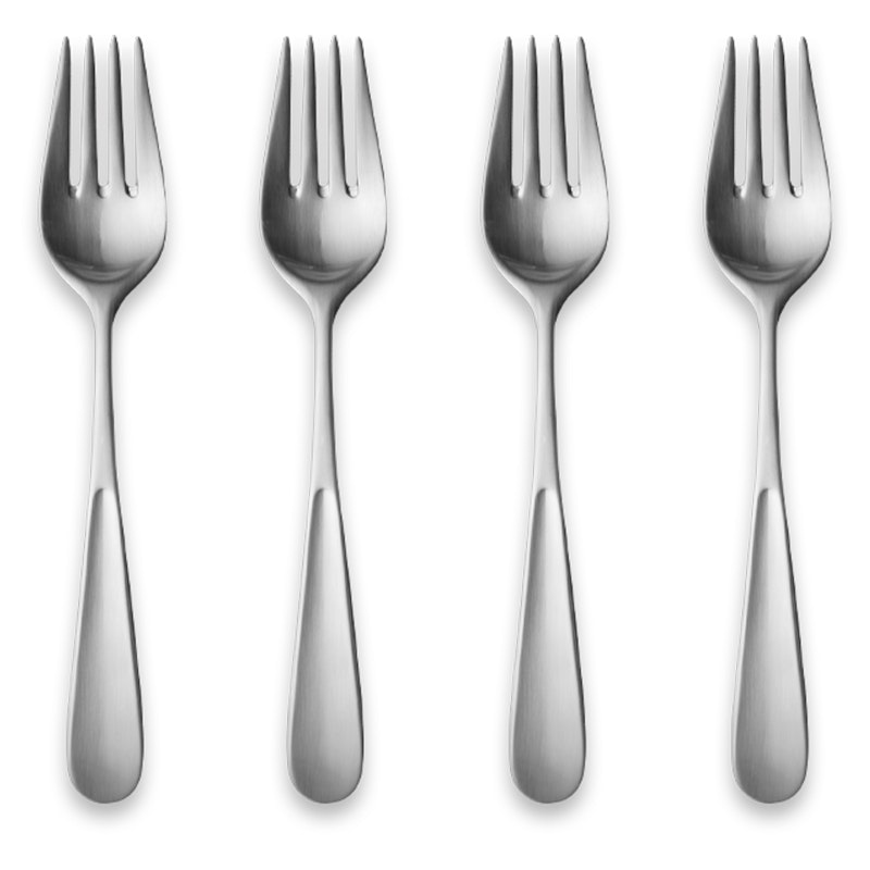 Vivianna Cake Fork 4-pack, Stainless Steel