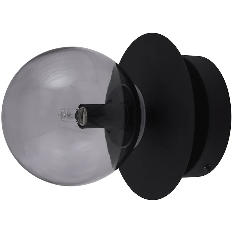 Art Deco Wall/Ceiling Lamp, Smoke