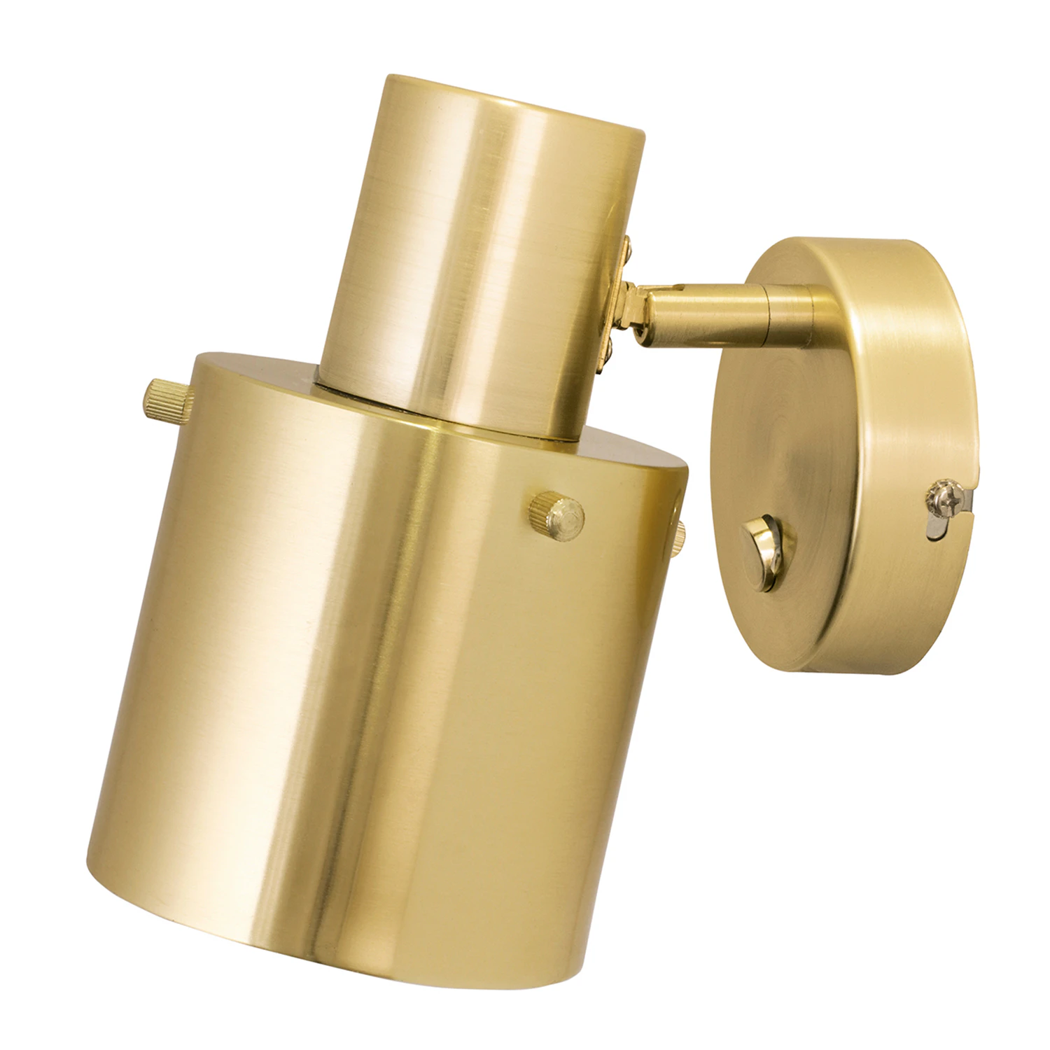 Clark 1 Wall Lamp, Brushed Brass from Globen Lighting | RoyalDesign