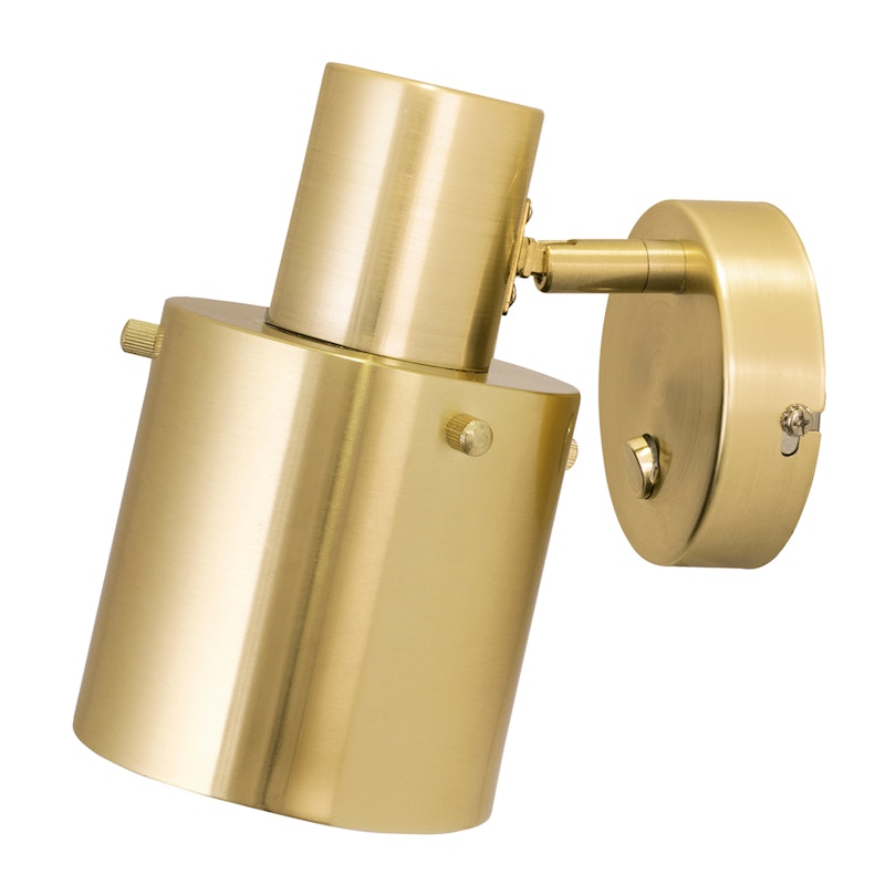 Clark 1 Wall Lamp, Brushed Brass