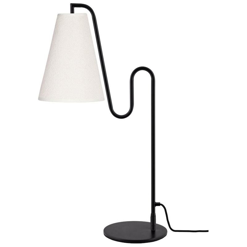 Lou Table Lamp, Black / White