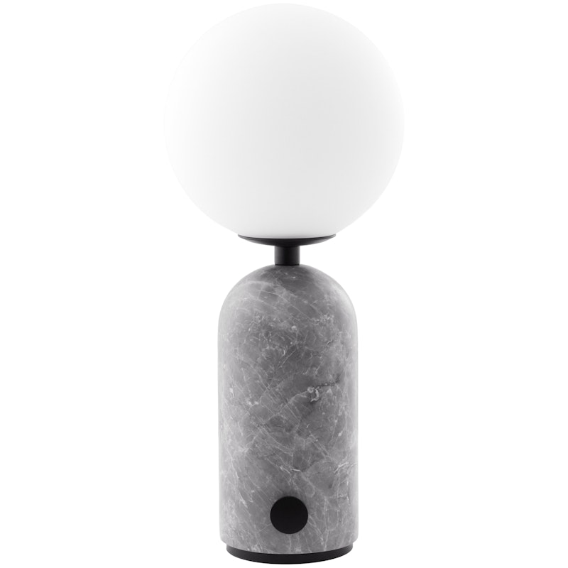 Torrano Table Lamp Portable, Grey Marble