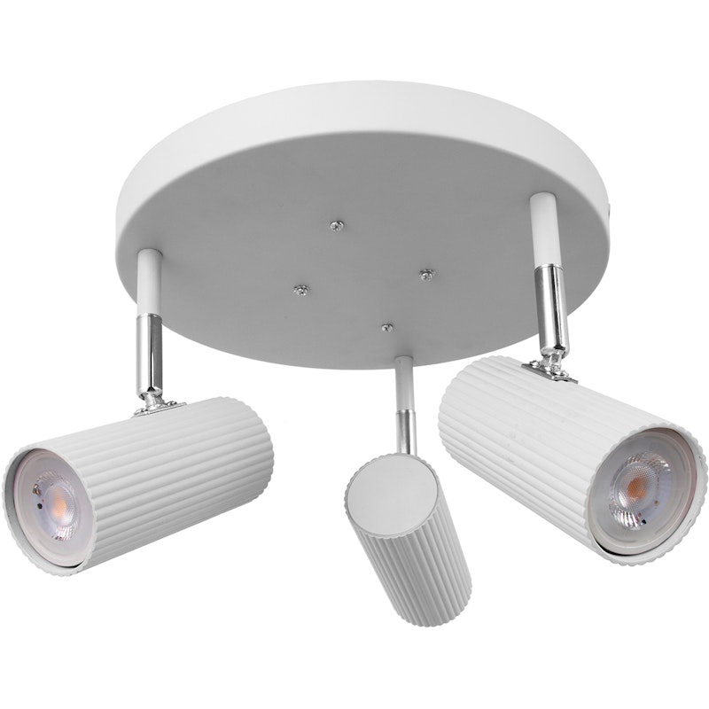 Hubble 3 Ceiling Fixture White