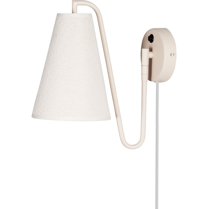 Lou Wall Lamp, White / Beige