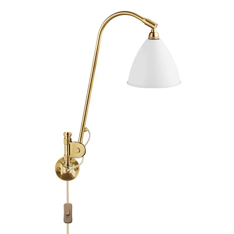 Bestlite BL6 Wall Lamp, Brass/ White