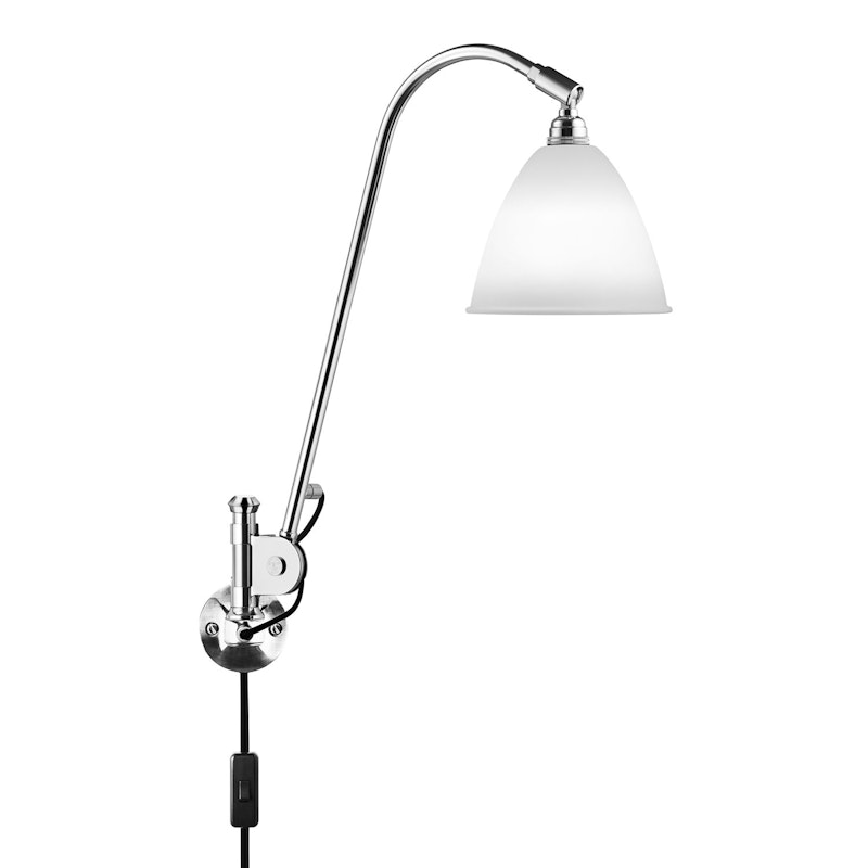 Bestlite BL6 Wall Lamp, Chrome/Bone China