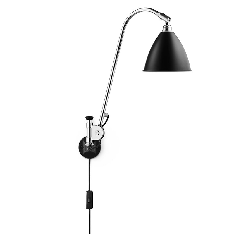 Bestlite BL6 Wall Lamp, Chrome/Black