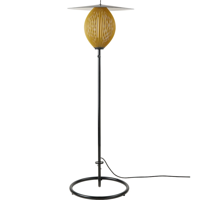 Satellite Floor Lamp Outdoor, Mustard Gold Semi Matt