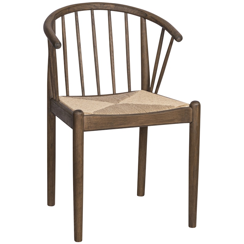 Lindeberg Chair, Dark oiled Oak / Wicker Seat