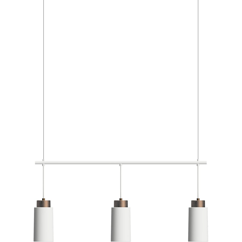 Edge Trio Pendant, White